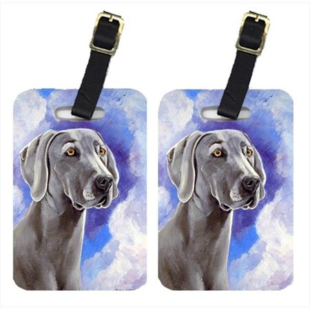 Carolines Treasures Carolines Treasures 7063BT Azure Skies Weimaraner Luggage Tags; Pack - 2 7063BT